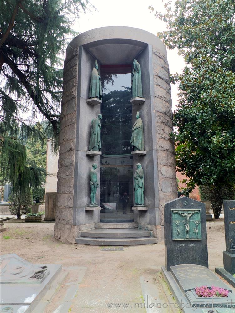 Milan (Italy) - Motta Aedicula inside the Monumental Cemetery
